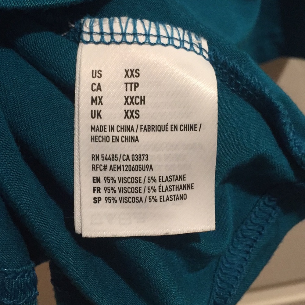 2 for $14 item -AEO Teal High-neck Tank Dress XXS - Picture 4 of 5